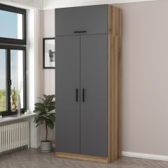 Minar Kale 2 Kapaklı Dolap Ve Yüklük Dore Antrasit