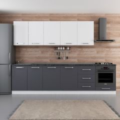 Minar 300 Cm Mutfak Dolabı Beyaz Antrasit 300-A4