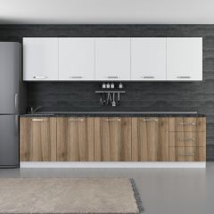 Minar 300 Cm Mutfak Dolabı Beyaz Dore 300-D3