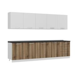 Minar 300 Cm Mutfak Dolabı Beyaz Dore 300-D3