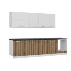 Minar 300 Cm Mutfak Dolabı Beyaz Dore 300-D7