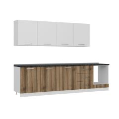 Minar 300 Cm Mutfak Dolabı Beyaz Dore 300-D10