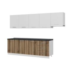 Minar 300 Cm Mutfak Dolabı Beyaz Dore 300-D11