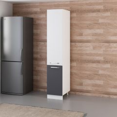 Minar 40 Cm Mutfak Boy Dolabı - Beyaz/Antrasit D40-A1