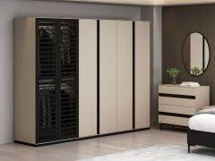 Star 6 Kapaklı Mbrn Dolap Soft- Kumtası Siyah