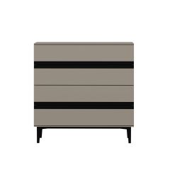 Star Şifonyer 4C Soft - Kumtası Siyah