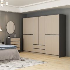 Elina Yatak Odası Takımı - Antrasit/Kumtaşı