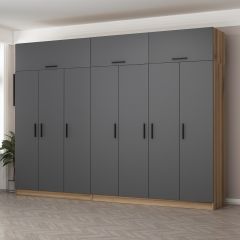 Minar Kale 7 Kapaklı 4 Ç Dolap Ve Yüklük Dore Antrasit