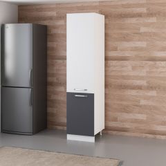 Minar 50 Cm Mutfak Boy Dolabı - Beyaz/Antrasit D50-A1