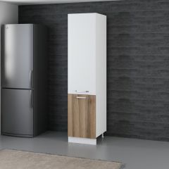 Minar 50 Cm Mutfak Boy Dolabı - Beyaz/Dore D50-D1