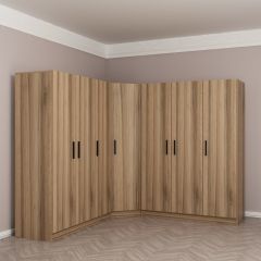 Minar Kale 7 Kapaklı 4 Ç Köşe Dolap Dore