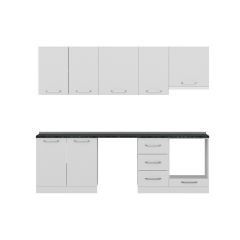 Minar 255 Cm Mutfak Dolabı Beyaz 255-B13