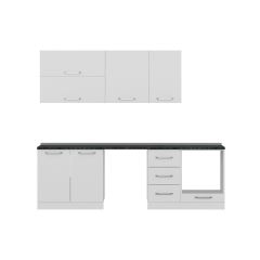 Minar 255 Cm Mutfak Dolabı Beyaz 255-B14