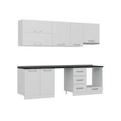 Minar 255 Cm Mutfak Dolabı Beyaz 255-B16