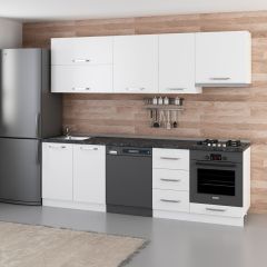 Minar 255 Cm Mutfak Dolabı Beyaz 255-B16