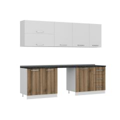 Minar 255 Cm Mutfak Dolabı Beyaz Dore 255-D10