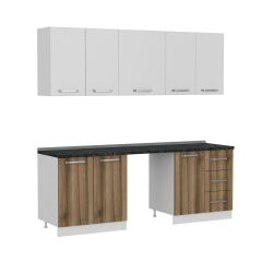 Minar 220 Cm Mutfak Dolabı Beyaz Dore 220-D11