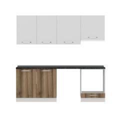 Minar 220 Cm Mutfak Dolabı Beyaz Dore 220-D14