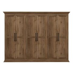 Retro 6 Kapaklı Dolap - Rahle Ceviz