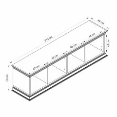 Retro Tv Ünitesi - Rahle Ceviz