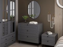 İlkbahar Yatak Odası Takımı - Antrasit