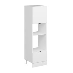 Alvinka Mutfak Modül Mbr_B 60-H210Cm Boy Ank Dolabı Beyaz Beyaz