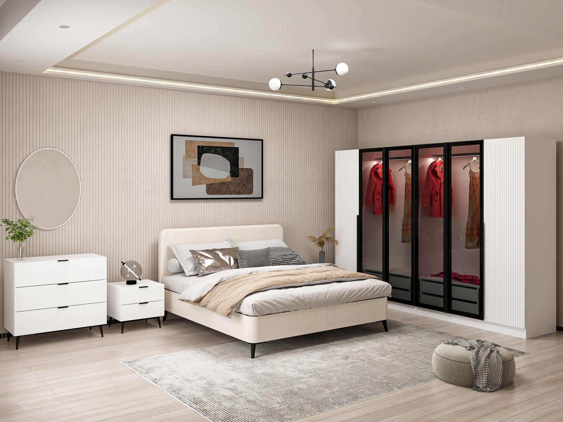 Plus Yatak Odası Takımı - Beyaz