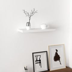 Minar Gizli Tutuculu Duvar Rafı 60 cm - P.Beyaz