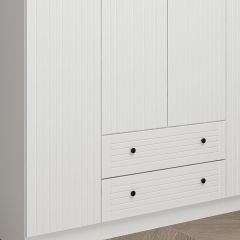 Bona Country 4 Mebran Kapaklı 2 Çekmeceli Gardırop