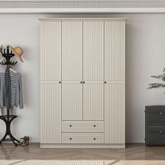 Bona Country 4 Mebran Kapaklı 2 Çekmeceli Gardırop