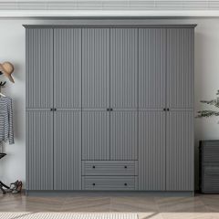 Bona Country 6 Mebran Kapaklı 2 Çekmeceli Gardırop