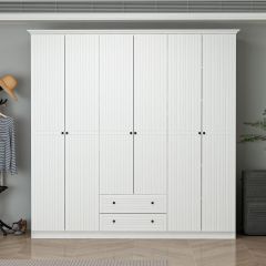 Bona Country 6 Mebran Kapaklı 2 Çekmeceli Gardırop