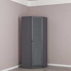 Kale 1 Kapaklı Köşe Dolap Antrasit Mebran Panjur