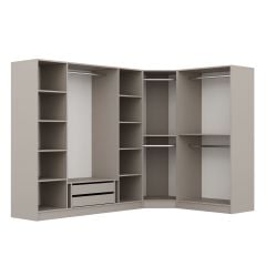 Kale 7 Kapaklı 2 Çekmeceli Köşe Dolap Kumtaşı Mebran İlkbahar