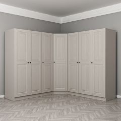 Kale 7 Kapaklı 4 Çekmeceli Köşe Dolap Kumtaşı Mebran İlkbahar