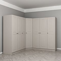 Kale 7 Kapaklı 4 Çekmeceli Köşe Dolap Kumtaşı Mebran İlkbahar