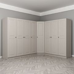 Kale 8 Kapaklı 4 Çekmeceli Köşe Dolap Kumtaşı Mebran İlkbahar