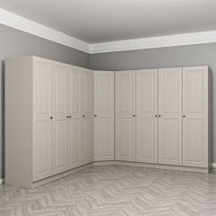 Kale 9 Kapaklı 4 Çekmeceli Köşe Dolap Kumtaşı Mebran İlkbahar