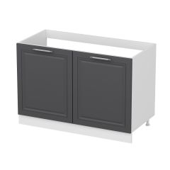 Minar Mutfak Modül Alt 2K 120Cm Evye Dolap Byz Mebran C Antrasit