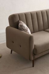 Bona 3'lü Koltuk - Ceviz Ayak