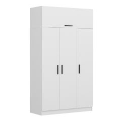 Kale 3 Kapaklı Zincir Dolap-Yüklük - Beyaz