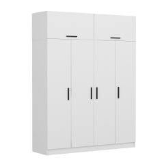 Kale 4 Kapaklı Zincir Dolap-Yüklük - Beyaz