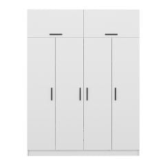 Kale 4 Kapaklı Zincir Dolap-Yüklük - Beyaz