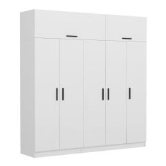 Kale 5 Kapaklı Zincir Dolap-Yüklük - Beyaz