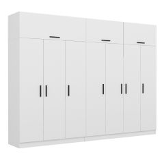 Kale 7 Kapaklı Zincir Dolap-Yüklük - Beyaz