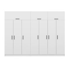 Kale 7 Kapaklı Zincir Dolap-Yüklük - Beyaz