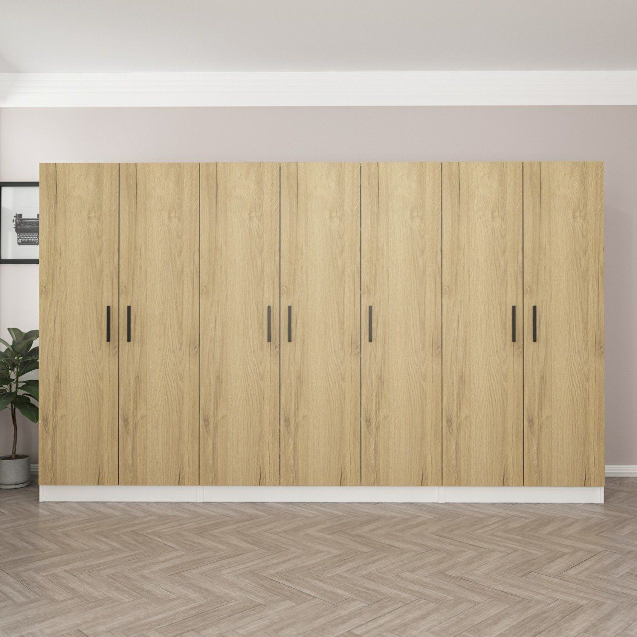 Kale 7 Kapaklı 2Ç Dolap - Pera Ceviz