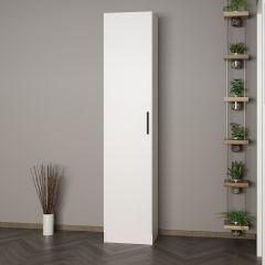 Minar Kale 210 Cm 1 Kapaklı 1B Raf Portmanto Beyaz