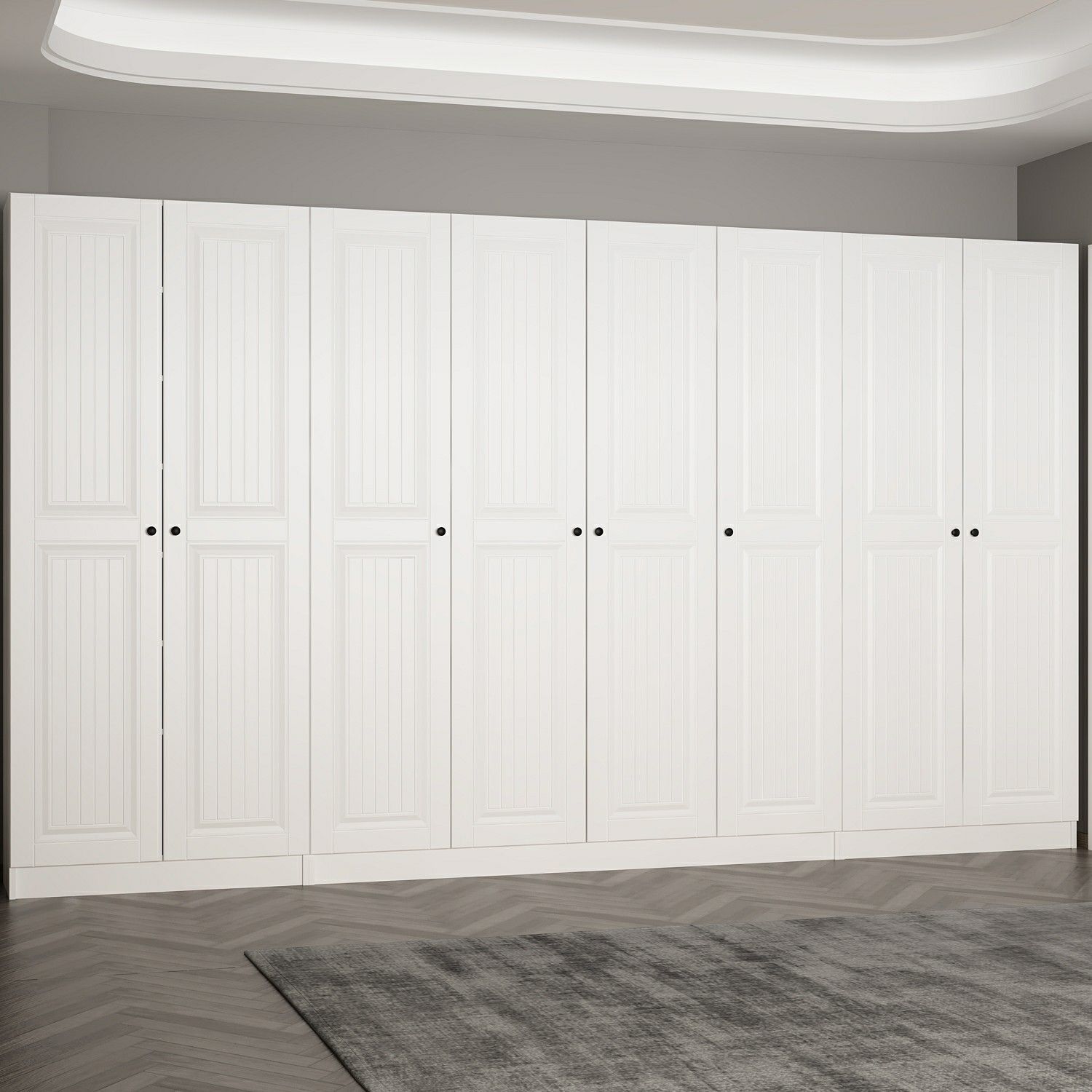 Minar Kale 210 Cm 8 Kapaklı 6B Raf Portmanto Byz Mbr İlkbahar Byz