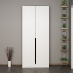 Minar Kale 210 Cm 2 Kapaklı 2B Raf Portmanto Byz Mbr Çizgili Byz